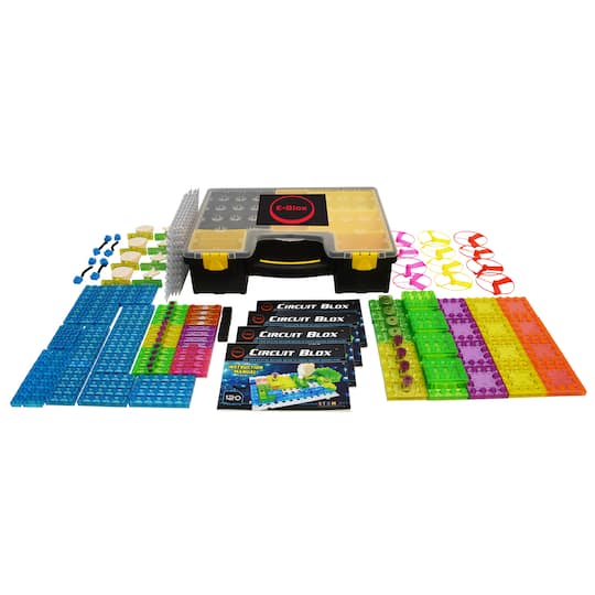 E-Blox&#xAE; Circuit Blox&#x2122; 120 Project Circuit Board Building Block Classroom Set, 196 Pieces